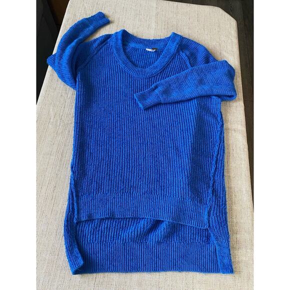 FREE PEOPLE Sunday Scoop Hi-Low Tunic Sweater oversized Cotton Blend XS/TP - Picture 5 of 11